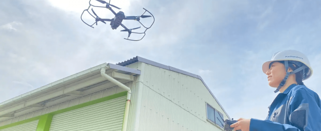 【活用事例】カシワバラ・コーポレーション様の建物診断のため、全国26営業所にDroneRooferが導入されました